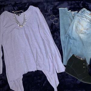* Lilac sweater
